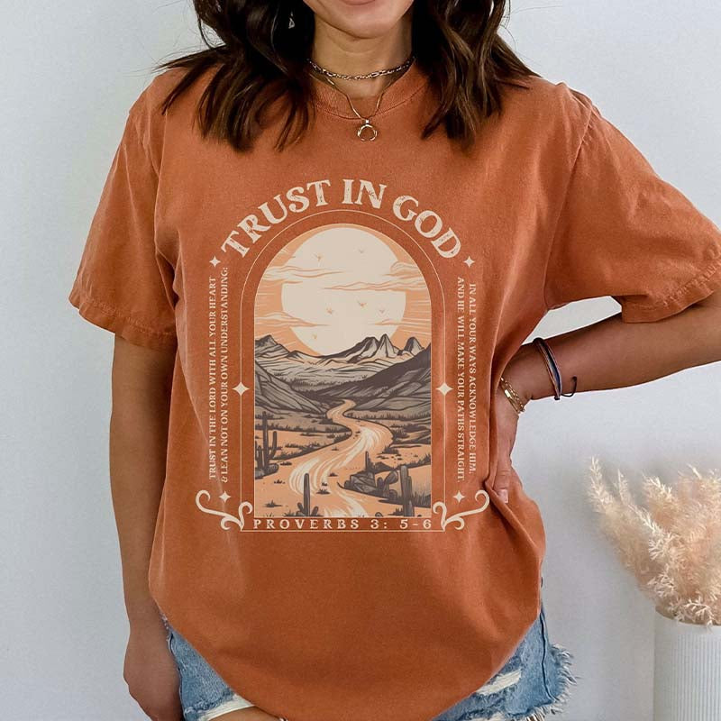 Boho Trust in the Lord Proverbs T-Shirt