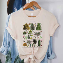 Blooming Trees Botanical Aesthetic illustration T-Shirt