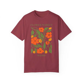 Watercolor Wild Flower Madrid T-Shirt