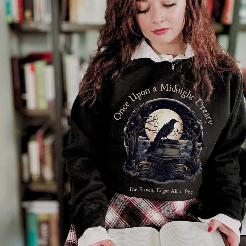 Edgar Allan Poe Bookish Poet Sweatshirt