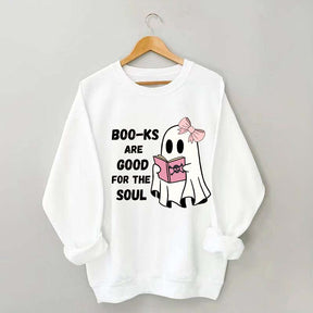 Boo-ks Are Good For The Soul Sweatshirt