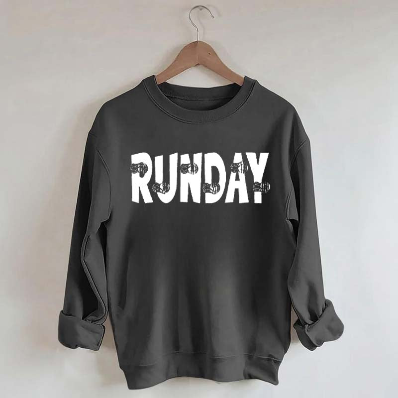 Runner Running Day Workout Sweatshirt