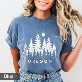 State of Oregon Pine Nature Outdoors T-Shirt