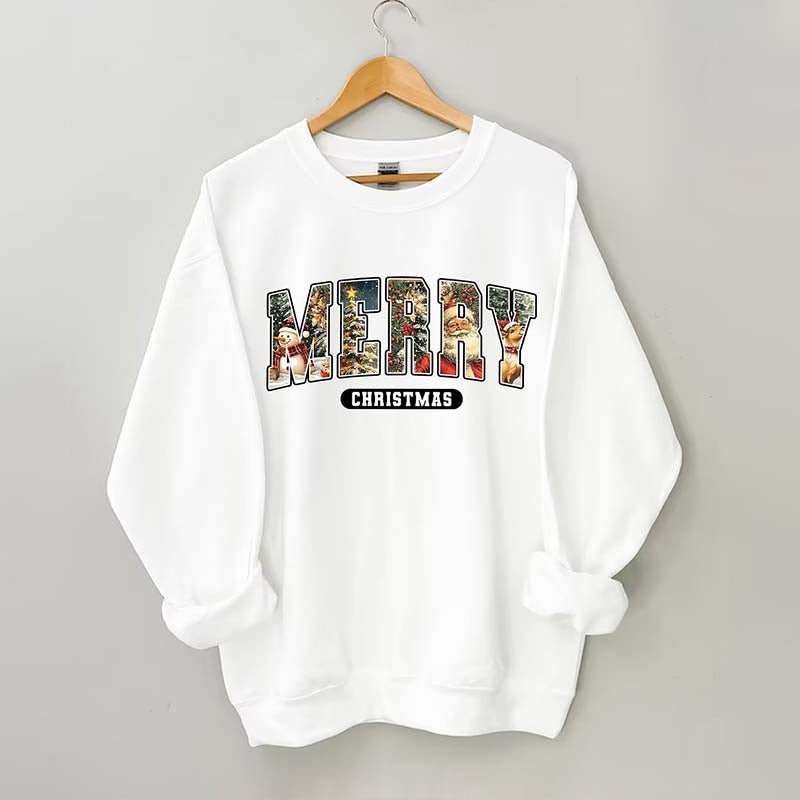 Festive Merry Christmas Sweatshirt