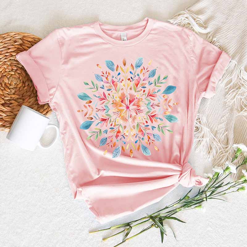 Mandala Floral The Zen Seeker T-Shirt