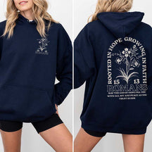 Rooted In Hope Growing In Faith Hoodie