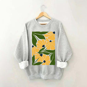 Flower Market Colorful Abstract Botanical Sweatshirt