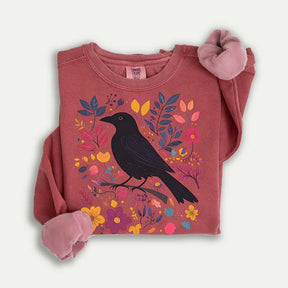 Crow Sweatshirt Bird Sweatshirt