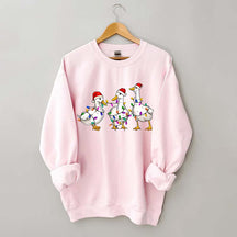 Christmas Duck Merry Bright Sweatshirt