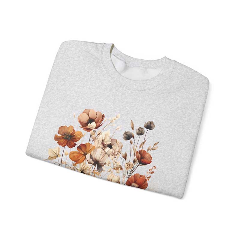 Boho Cottagecore Garden Botanical Floral Sweatshirt