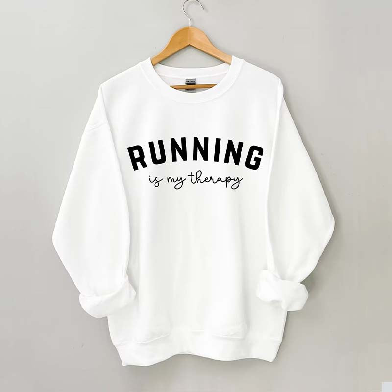 Running Is My Therapy Sweatshirt