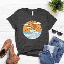 Retro Graphic Ocean Sunshine T-Shirt