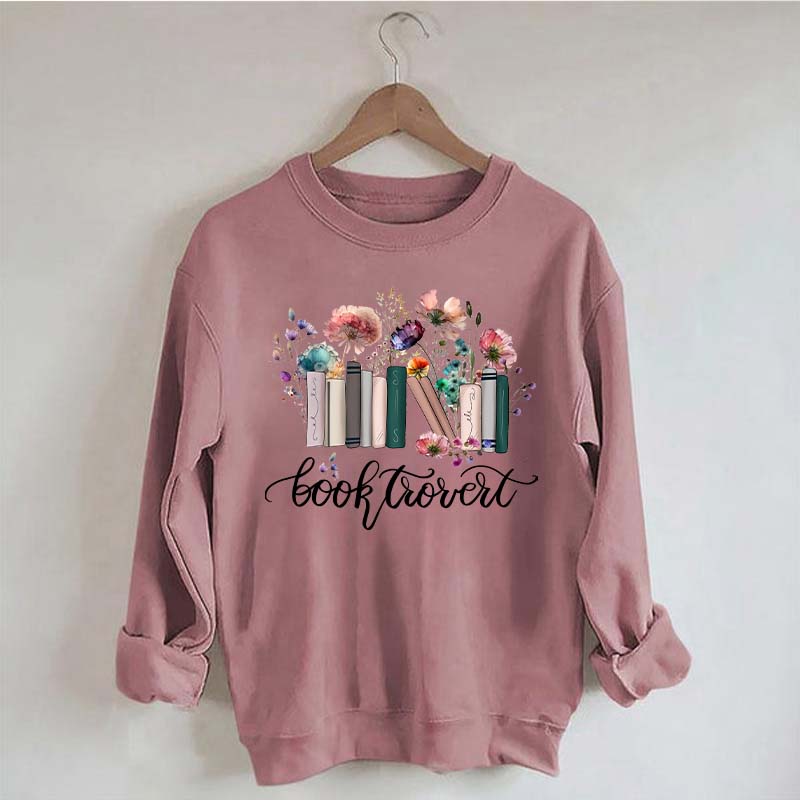 Booktrovert Book Wildflowers Sweatshirt