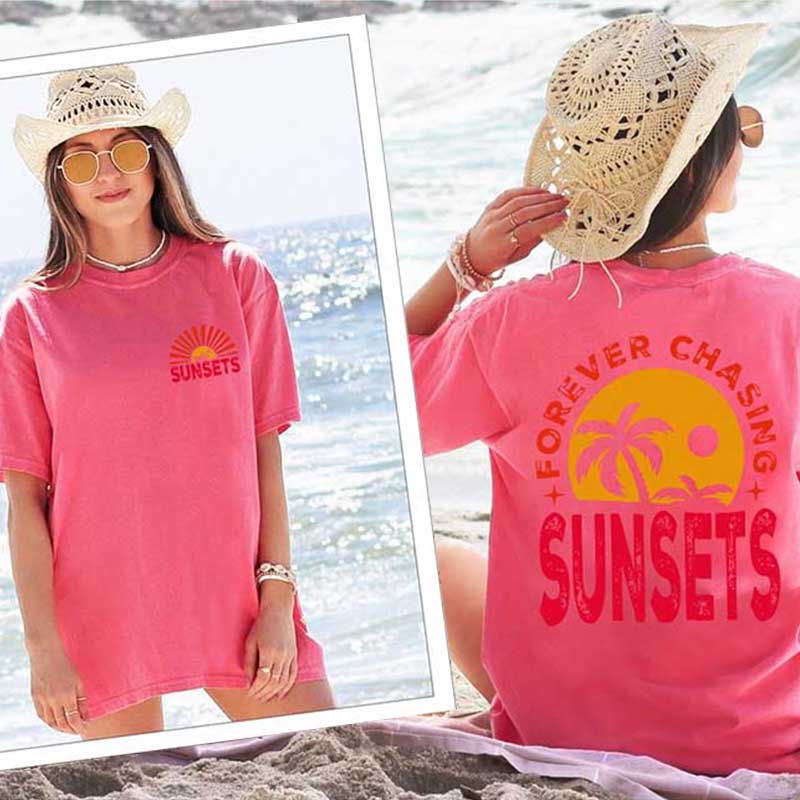 Forever Chasing Sunsets Summer T-Shirt