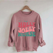 Holly Jolly Nurse Christmas Sweatshirt