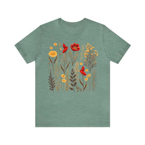 Botanical Forestcore Herbology Green Witch T-Shirt