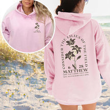 Boho Dark Academia Wildflower Hoodie