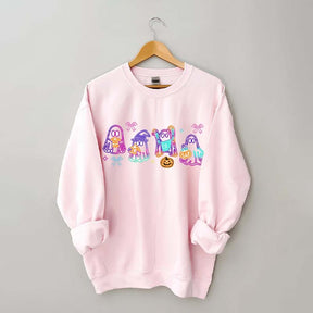 Halloween Ghost Neon Sweatshirt