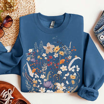 Gardening Botanical Pressed Flower Sweatshirt