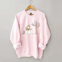 Christmas Snowman Dead tree Sweatshirt