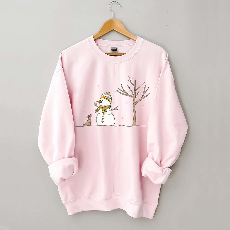 Christmas Snowman Dead tree Sweatshirt