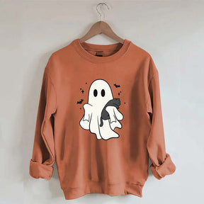 Cute Ghost Black Cats Halloween Sweatshirt