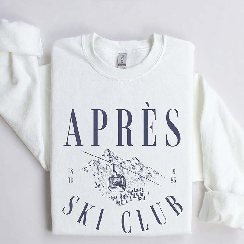 Retro Apres Ski Club Trip Trendy Sweatshirt