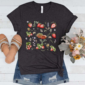 Strawberry Summer Fruit Foodie T-Shirt