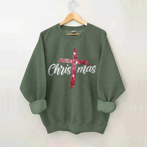 Cross Christmas Sweatshirt