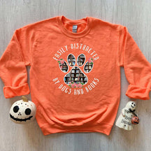 Easily Distracted Dogs And Books Sweatshirt