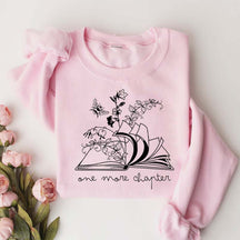 Floral One More Chapter Bookish Sweatshirt