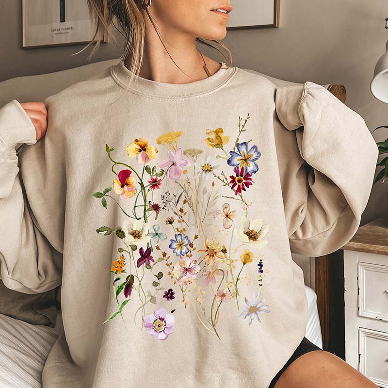 Meadow Pressed Flower Sweatshirt