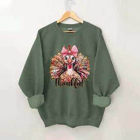 Colorful Glitter Turkey Sweatshirt