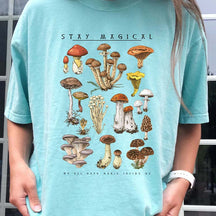 Vintage Illustration Mushroom Decor Art T-Shirt