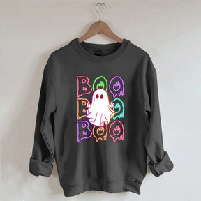 Halloween Neon Boo Sweatshirt