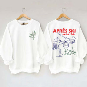 Vintage Inspired Apres Ski Social Club Sweatshirt