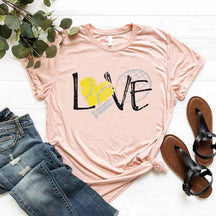 Tennis Coach Gift Love T-Shirt