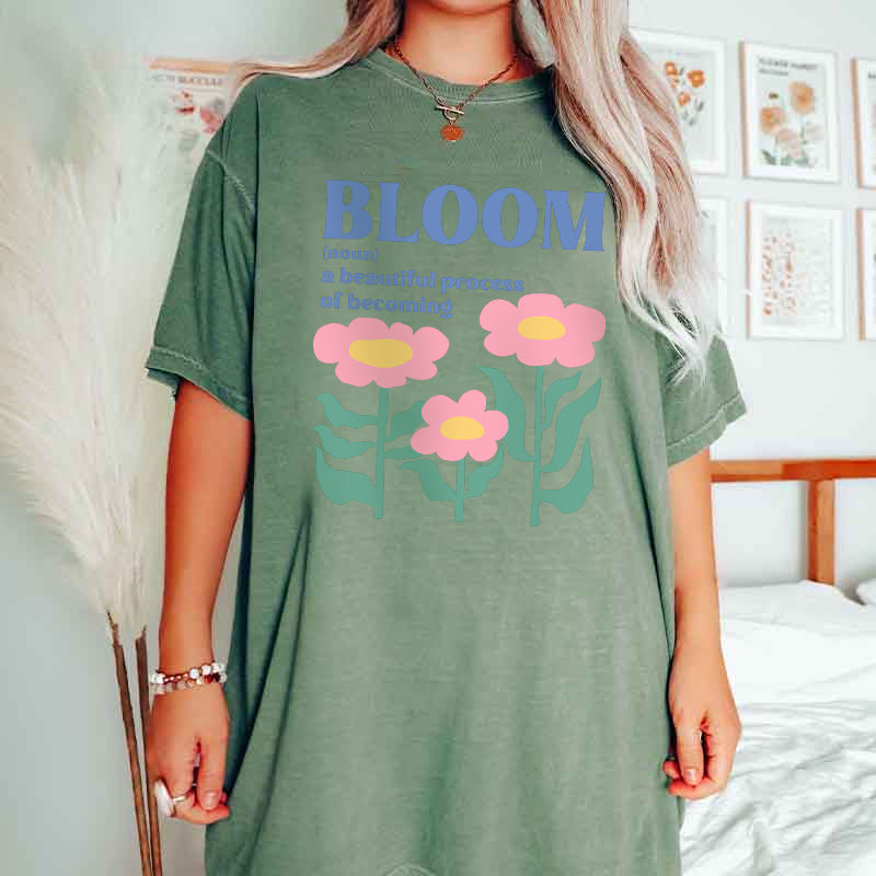 Inspirational Boho Flower Bloom T-Shirt