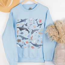 Marine Life  Dolphin Sea Animal Sweatshirt