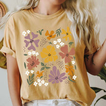 Retro Flower Hippie Floral T-Shirt