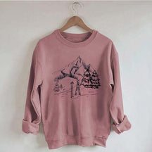 Aesthetic Ski Mountain Sweatshirt