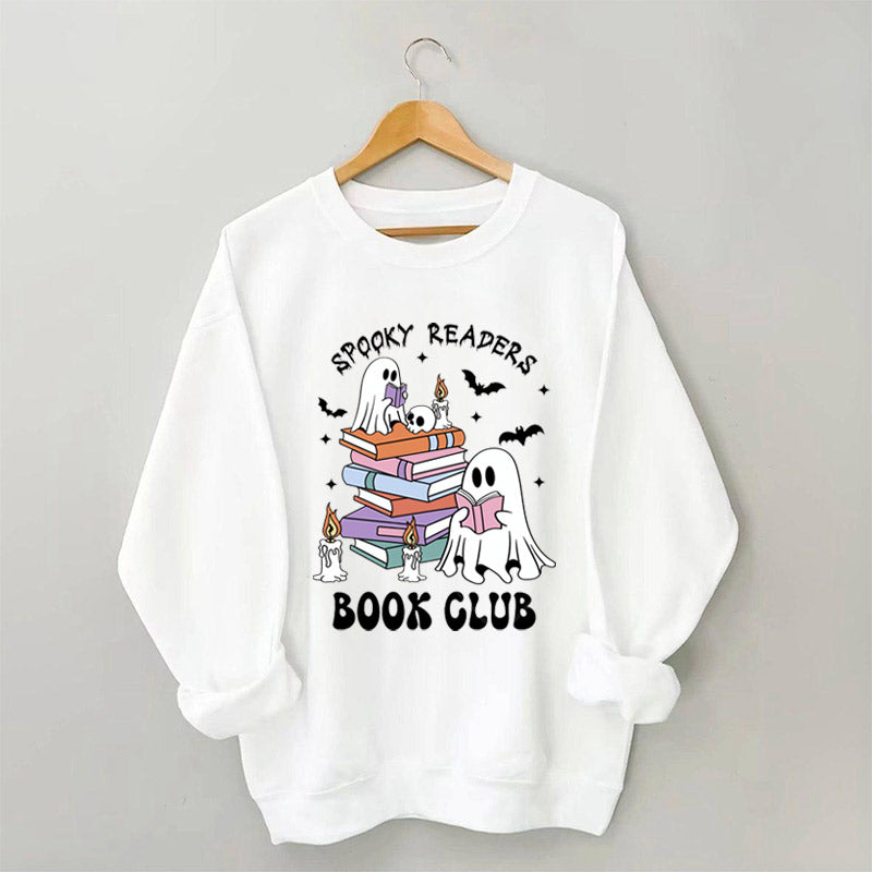 Ghost Halloween Spooky Readers Sweatshirt