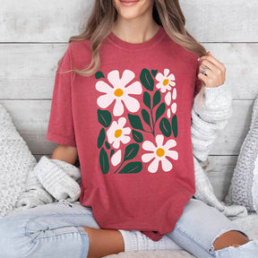 Floral Spring White Daisy T-Shirt