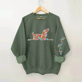 Dachshund Christmas Light Sweatshirt