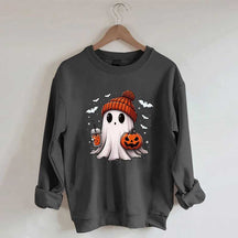 Halloween Ghost Pumpkin Sweatshirt