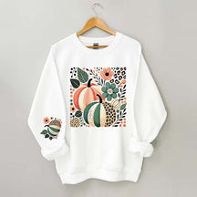 Leopard Pumpkin Boho Fall Sweatshirt