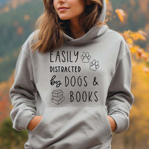 Dogs And Books Reading Hoodie