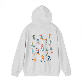 Retro Skiing Apres Ski Hoodie