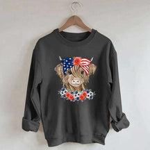 Patriotic Long Haired Calf Sweatshirt