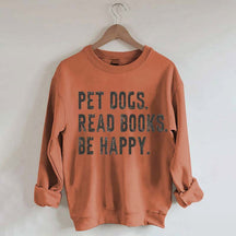 Bookish Reading Books and Dogs Sweatshirt